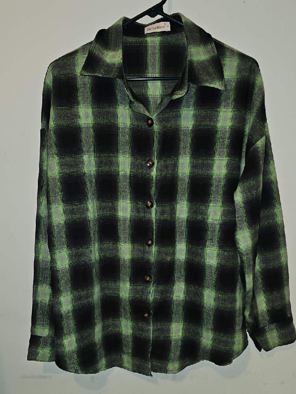 Fantaslook Womens Sz Small Womens Girgeous Flannel Button Down Shirt